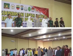 Polres Langkat Laksanakan Rakor Lintas Sektoral dan Deklarasi Pemilu Damai