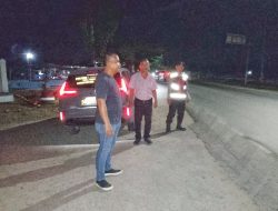 Personil Polsek Lima Puluh Gelar Patroli Malam untuk Cegah Kriminalitas di Wilayah Hukum Polsek Lima Puluh