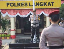 Kapolres Langkat Pimpin Upacara Peringatan Hari Jadi Polwan ke-76
