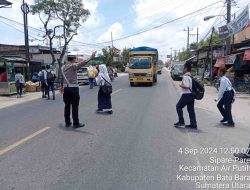 Polres Batu Bara Gelar Pengaturan Lalu Lintas di Sejumlah Titik Rawan Pelanggaran