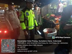 Patroli Preventif Polsek Kotapinang Jaga Keamanan di Pasar Inpres Kotapinang