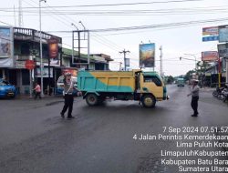 Satlantas Polres Batu Bara Gelar Operasi Pengaturan Lalu Lintas di Beberapa Titik