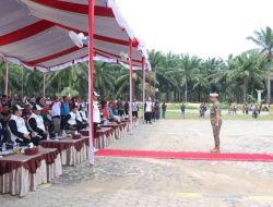 Polres Serdang Bedagai Kawal Kirab Api PON XXI Aceh-Sumut di Serdang Bedagai