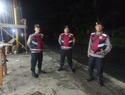 Polsek Lima Puluh Gelar Patroli Malam, Pastikan Kamtibmas Kondusif