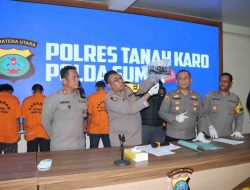 Polres Tanah Karo Bongkar Sindikat Curanmor, 7 Tersangka Diringkus