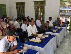 Kapolsek Lima Puluh Hadiri Rapat Koordinasi Pemerintahan di Desa Kwala Gunung