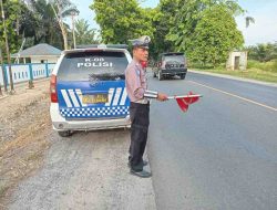 Satlantas Polres Batubara Gelar Patroli di Lokasi Rawan Kecelakaan dan Kemacetan