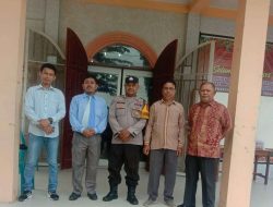 Polsek Indrapura Amankan Ibadah Gereja GBKP di Desa Tanjung Kubah
