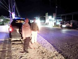 Patroli Malam Polsek Indrapura Sasar Balap Liar, Begal, dan Tawuran, Situasi Kamtibmas Aman