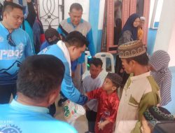 Kapolres Batu Bara Berikan Santunan kepada Anak Yatim dalam Giat Gowes Cooling System Sambang Kamtibmas