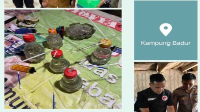 Penggerebekan Sarang Narkoba di Kampung Badur, Satresnarkoba Polrestabes Medan Amankan 4 Pria