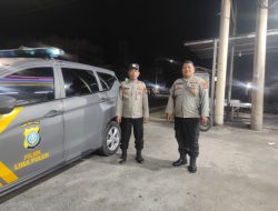 Personel Polsek Lima Puluh Gelar Patroli Malam untuk Cegah Kejahatan di Wilayah Hukum