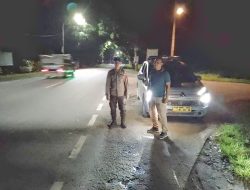 Personel Polsek Lima Puluh Gelar Patroli Malam, Pastikan Situasi Aman dan Kondusif