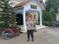 Personel Polsek Lima Puluh Amankan Ibadah Minggu di Gereja GPDI Batu Bara