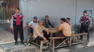 Patroli Dialogis Personel Sat Samapta Polres Langkat Pastikan Kamtibmas Tetap Aman