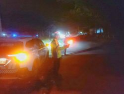 Satlantas Polres Simalungun Gelar Blue Light Patrol untuk Antisipasi Geng Motor dan Kejahatan Jalanan