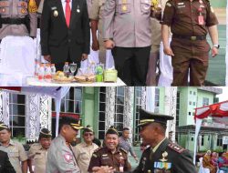 Sinergitas TNI-Polri, Kapolres Simalungun Hadiri Upacara HUT ke-79 TNI di Kodim 0207/Simalungun
