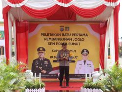 Kapolda Sumut Lakukan Peletakan Batu Pertama Pembangunan Joglo di SPN Polda Sumut