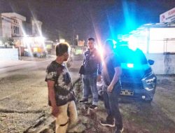 Polsek Indrapura Gelar Patroli Malam Antisipasi Balap Liar, Begal, dan Tawuran