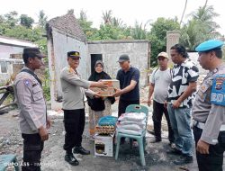 Polres Serdang Bedagai Salurkan Bantuan untuk Korban Kebakaran di Desa Sei Buluh