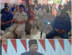 Nonton Bareng Pelantikan Presiden dan Wapres 2024-2029 di Kantor DPC Partai Gerindra Labusel