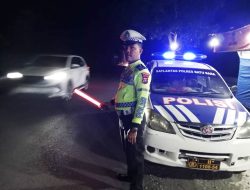 Polres Batu Bara Gelar Patroli Blue Light di Wilayah Rawan Macet dan Laka