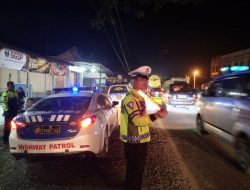 Polres Batu Bara Gelar Patroli Blue Light di Lokasi Rawan Laka dan Macet