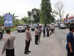 Polres Langkat Gelar Pengamanan Kampanye Terbatas Calon Gubernur Sumut di Stabat