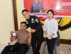 Polres Nias Selatan Gelar Donor Darah di Hari Jadi Humas Polri ke-73