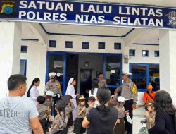 Polres Nias Selatan Sambut Kunjungan Edukatif TK Bintang Laut: Polisi Sahabat Anak
