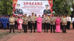 Upacara Sertijab Kabag Ren dan Pelepasan Personel Purnatugas Polres Langkat Berlangsung Khidmat