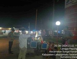 Polsek Sei Kanan  Laksanakan Patroli KRYD Di Wilayah Hukumnya