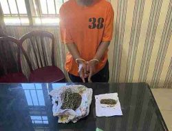 Polres Tanah Karo Ungkap Kasus Narkotika Ganja Di SPBU Halilintar Kandibata