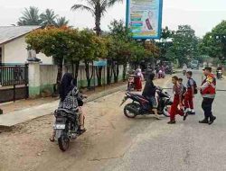Polsek Silangkitang Laksanakan Gatur Lalin Pagi Di Jalan Besar Pandan Sari