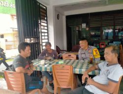 Polsek Siantar Marihat Ajak Warga Kelurahan Sukamakmur Tingkatkan Kewaspadaan Lewat Sambang Bhabinkamtibmas