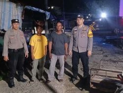 Patroli Malam Polsek Medang Deras Antisipasi Kejahatan, Gang Motor, dan Premanisme