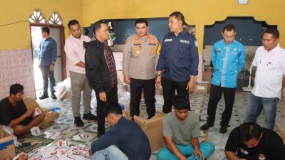 Kapolres dan Pj Bupati Batubara Tinjau Kesiapan Logistik Pemilu di Gudang KPU