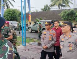 Polsek Pangkalan Brandan Berikan Kejutan di HUT ke-79 Korps Marinir di Mako Marinir Yonif 8 Harimau Putih