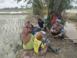 Polsek Medang Deras Dukung Program Ketahanan Pangan Presiden dengan Pembinaan Kelompok Tani