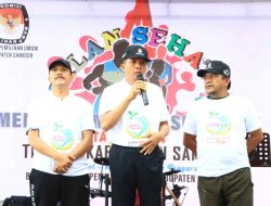 Polres Samosir Gelar Jalan Sehat Menuju Pilkada Damai dan Sehat 2024