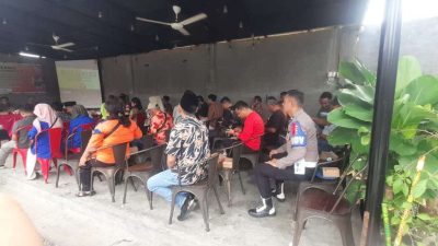 Kapolsek Labuhan Ruku Hadiri Rakernis Pengawasan Kampanye di Kecamatan Talawi