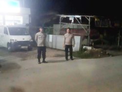 Polsek Bosar Maligas Gelar Patroli Malam untuk Antisipasi Kejahatan 3C, Pastikan Keamanan Warga Terjaga
