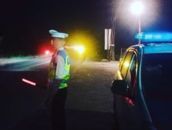 Polres Batu Bara Gelar Patroli Blue Light di Titik Rawan Kecelakaan untuk Jaga Keamanan Lalu Lintas