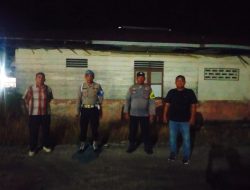 Polsek Medang Deras Lakukan Patroli Malam Antisipasi Kejahatan di Wilayah Hukum Polsek Medang Deras
