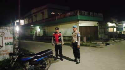 Patroli Malam Polsek Medang Deras Antisipasi Kejahatan di Wilayah Batu Bara