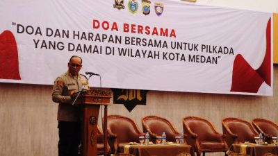 Kapolrestabes Medan Gelar Doa Bersama untuk Pilkada Damai: “Pesta Demokrasi Harus Membahagiakan Masyarakat”