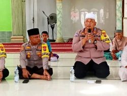 Polres Langkat Gelar Jumat Curhat di Masjid Raya Bitrul Tajriyah