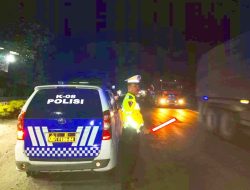 Polres Batu Bara Gelar Patroli Blue Light di Titik Rawan Macet dan Kecelakaan