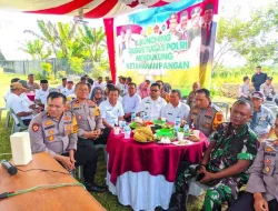 Kapolres Belawan Luncurkan Gugus Tugas Polri untuk Ketahanan Pangan di Desa Payabakung