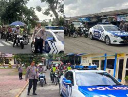 Polres Langkat Gelar Patroli Skala Besar Bersama TNI, Satpol PP, dan Dishub untuk Jaga Keamanan Wilayah